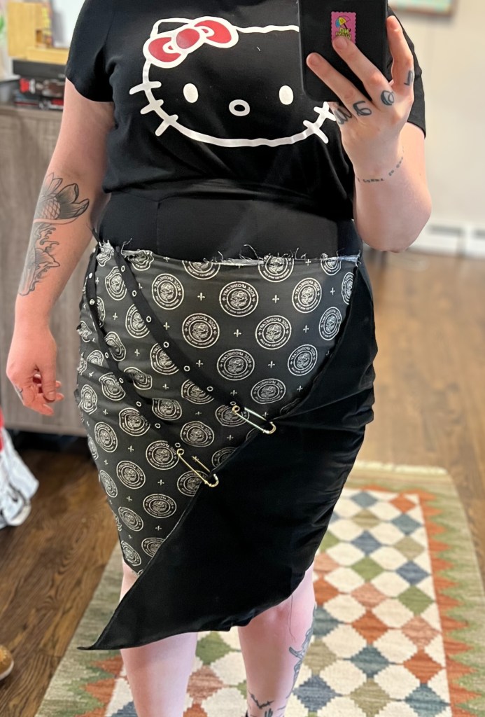 A handmade pencil skirt